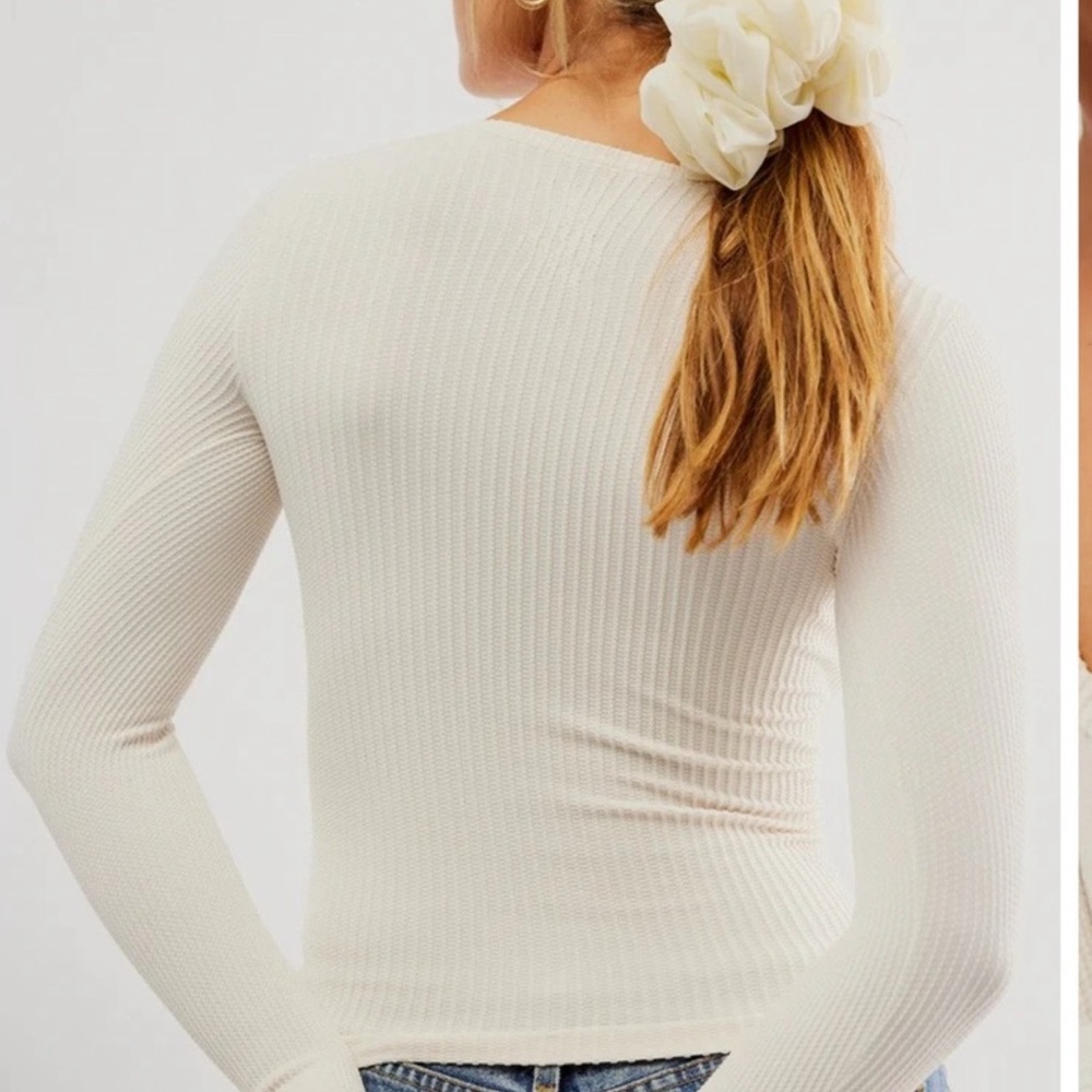 NWOT Free People Clean Slate Seamless layering top - Picture 2 of 3
